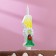 Candle for the cake "Chamomile", 10.2 cm, multi -colored number "1"