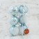 Set of balls plastic D-8 cm, 6 pcs "snowy forest" blue and white