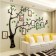 Interior stickers with photo frames "Family tree", decor on the wall, panel 110 x 140 cm