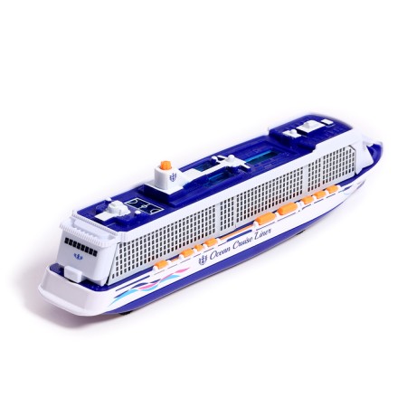 Cruise liner metal, 20 cm, light and sound effects, inertial-2