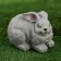 Garden figure "Gray Bunny" 18x13x14cm