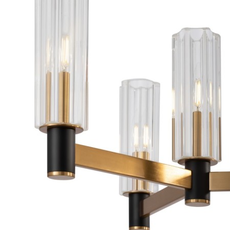 Caustra Freya Fr5167PL-12BS AMBRA, 860x860x708 mm, E14, 12x40W, brass color-2