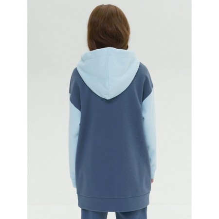 Sweatshirt for girls, height 152 cm, dark gray color-3