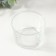 Glass of glass for 1 candle "Round" transparent 8x8x6 cm