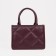 Bag Women's Tout with zipper, burgundy color