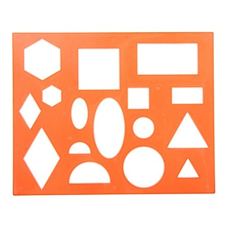 Stencil of geometric figures No. 1-1