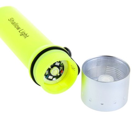 Waterproof flashlight for diving Deep, 1 diode, acid yellow-1