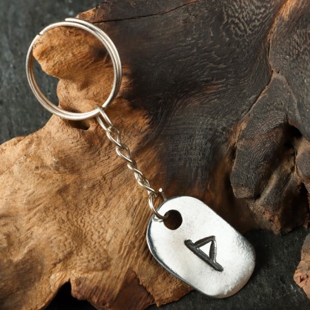 Amulet "Scandinavian runes", rune Turisaz, 21x29mm, metal-5