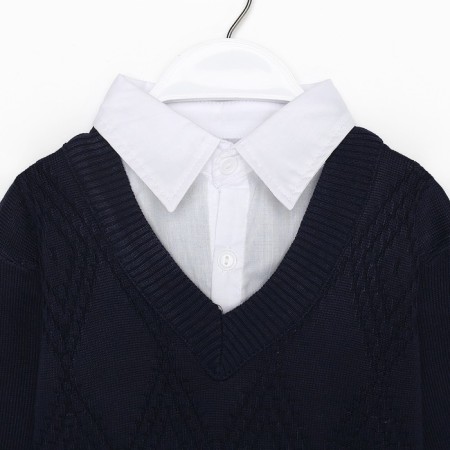 School jumper-unit for boys, blue color, height 158-164cm-1