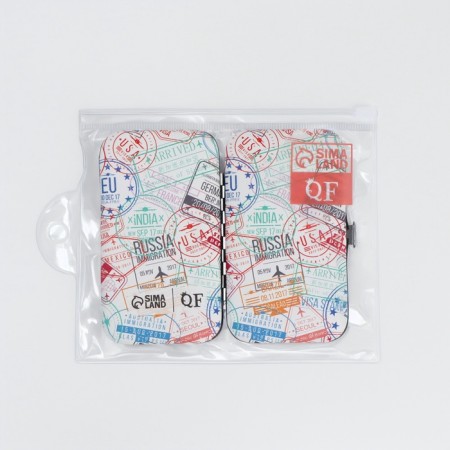 Set of manicure "stamp", 6 items, in a case, multi -colored-6