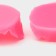 Mold Dolyana "Rose petal", silicone, 2 items, 6.7 × 6.2 cm, pink color