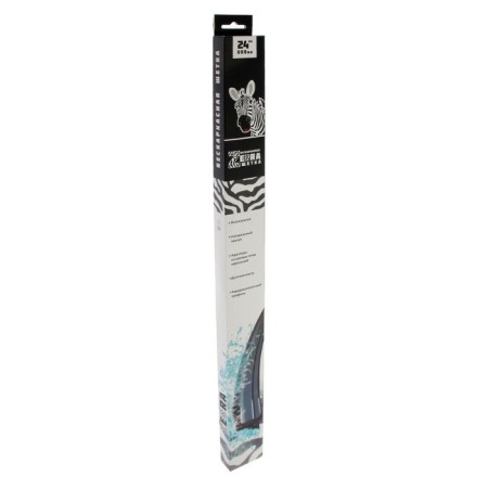 AZARD Zebra wiper brush, 24 "/ 600 mm, frameless, 4 adapters-3