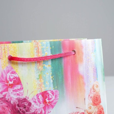 Package Gift Laminated Vertical, Packaging, "Butterflies", 18 x 23 x 8 cm-2