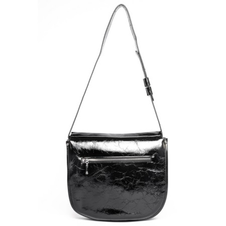 Bag Cross-Body Women's, genuine leather, Ludor black, 29x8x26 cm-1