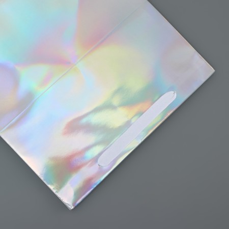A packet for a cake with a square bottom, holographic, 30 x 30 x 30 cm-1