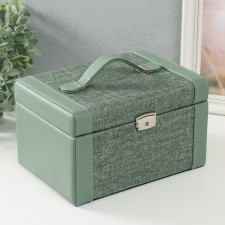 Casket to the leatherette for decorating the chest 
