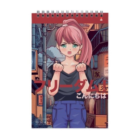 Notepad A5, 40 sheets on the crest Anime Freedoom, cover laminated cardboard, mix-2