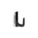 Hook furniture tundra TKD011BL, two -rod, black color