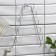 Suspension for covers triangular 5 tiers, top 8 cm, bottom 23 cm, height 35 cm, color chromium