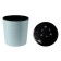 Plastic pot Live-In-Green with the Vega tab, D = 25 cm, 10.2 l, mint color