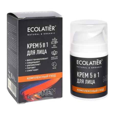 Facial cream 5 in 1 male Ecolatier "Complex Care", 50 ml-2