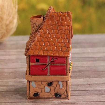 Aroma lamp house "Sancho", 13 cm, handmade, mix-3