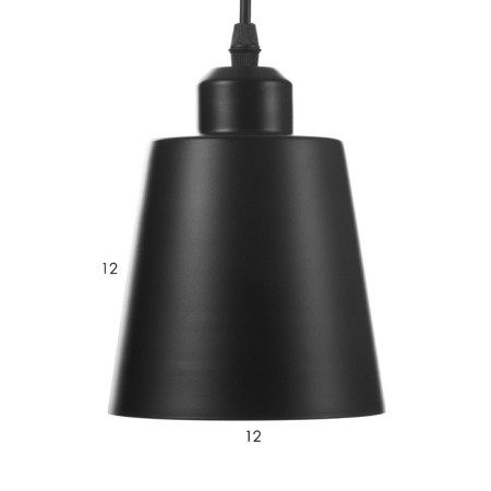 Bayerlux suspension lamp Bayerlux "cylinder" 1x40W E27 black 13x13x16-96 cm-5