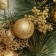 New Year's Wreath D-36 cm "Bow" Golden Berries and Flowers