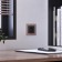Frame W0011142, 1 Favorit socket, latte, glass