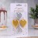 A set of candles for a cake on skewers "hearts", 2.6 cm, 25 g, 4 pcs