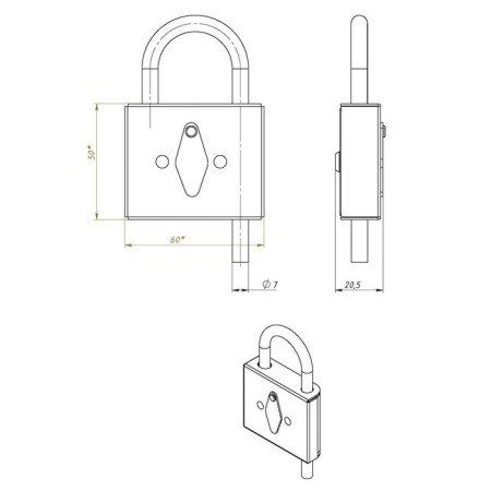 Castle hanging tundra, control union 5 zinc, 1 pc.-8
