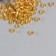 Circular beads 6/0 in the bottle "Caramel" transparent-color 20 g
