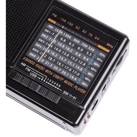Portable Hyundai H-PSR140 Black USB Microsd radio receiver-5