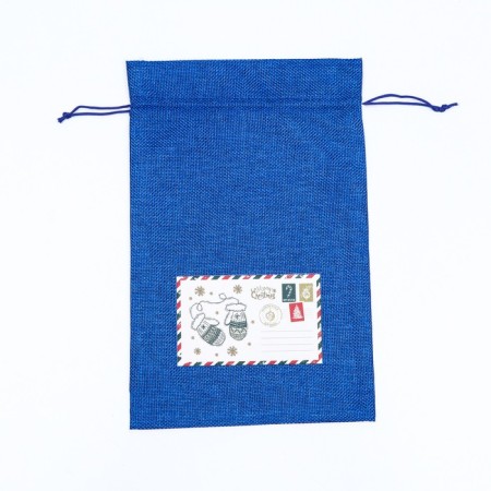 Gift bag with thermal monklake, 20 x 30 cm, blue-1