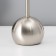 Table lamp with lampshade Risalux "Nialla" Modern, E27, 3 W, silver, 23 × 23 × 51.5 cm
