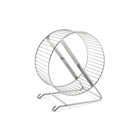 Wheel for rodents metal, crossbars, 20 cm, chrome