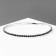 Bracelet "ice" 1 row, gray color in silver, 7 cm