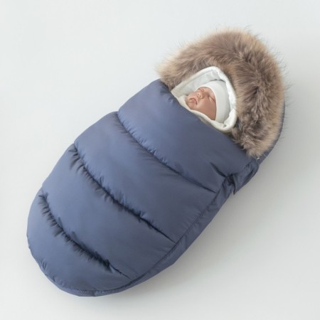 Set for Winter Kinderlitto "Scandinavia", 5 items, height 56-62 cm, dark blue color-4