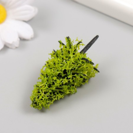 Artificial plant for creativity plastic "spruce" light green 6 cm-2
