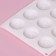 Form for chocolate “Hypnosis”, silicone, 29 × 17 × 1.1 cm, 15 cells (D = 4.2 cm), white color
