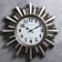 Wall clock, series: interior, "rays of the sun", smooth move, d-58 cm, brown