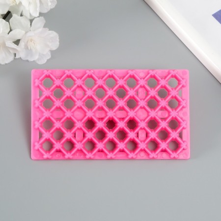 Plastic stamp "Rhombus with a square" 12.8x7.5 cm