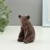 Figure "Bear sits" 9x5cm, brown