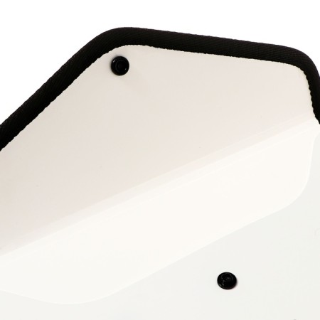 Folder-convert on a 260 x 140mm button (Travel), 550 μm, Erichkrause "Diamond Total White", sheathed, embossing, opaque, white-2