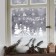 Window sticker "Winter village", reusable, 50 x 70 cm, New Year