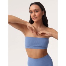 Топ женский бандо в рубчик Mirey Top Bandeau, размер 44-46, цвет голубой