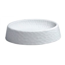 Crimp soap dish, white color