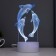 Sensor Lamp "dolphins" LED 7 USB colors/from batteries white RISALUX