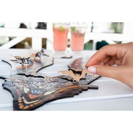 Wooden figured puzzle Ewa "Bat", 27 × 20 cm-9