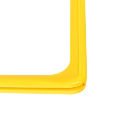 Frame made of impact -resistant plastic with rounded A4 angles, without tread, yellow color-1